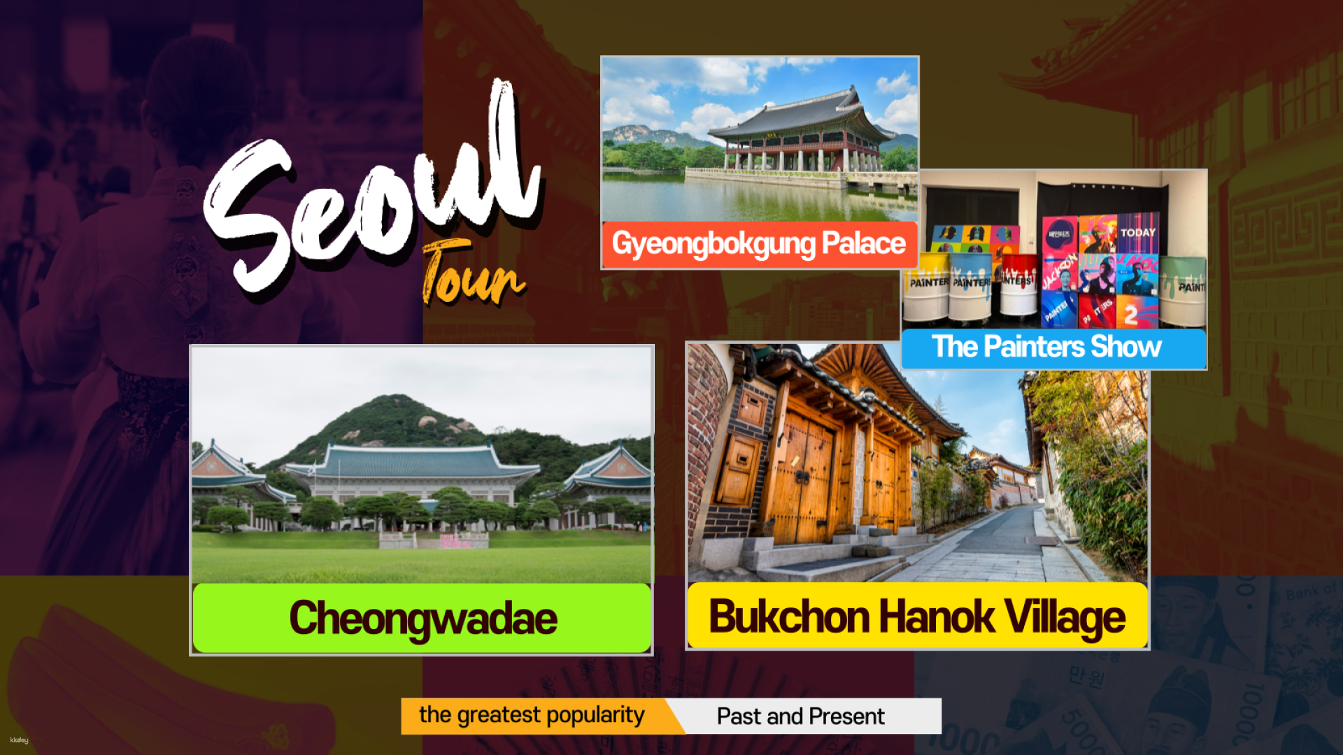 Classic Seoul Private Day Tour: Gyeongbokgung Palace (Hanbok Experience), Bukchon Hanok Village, Seoul Tower, and The Painters’ Show | South Korea - Photo 1 of 8